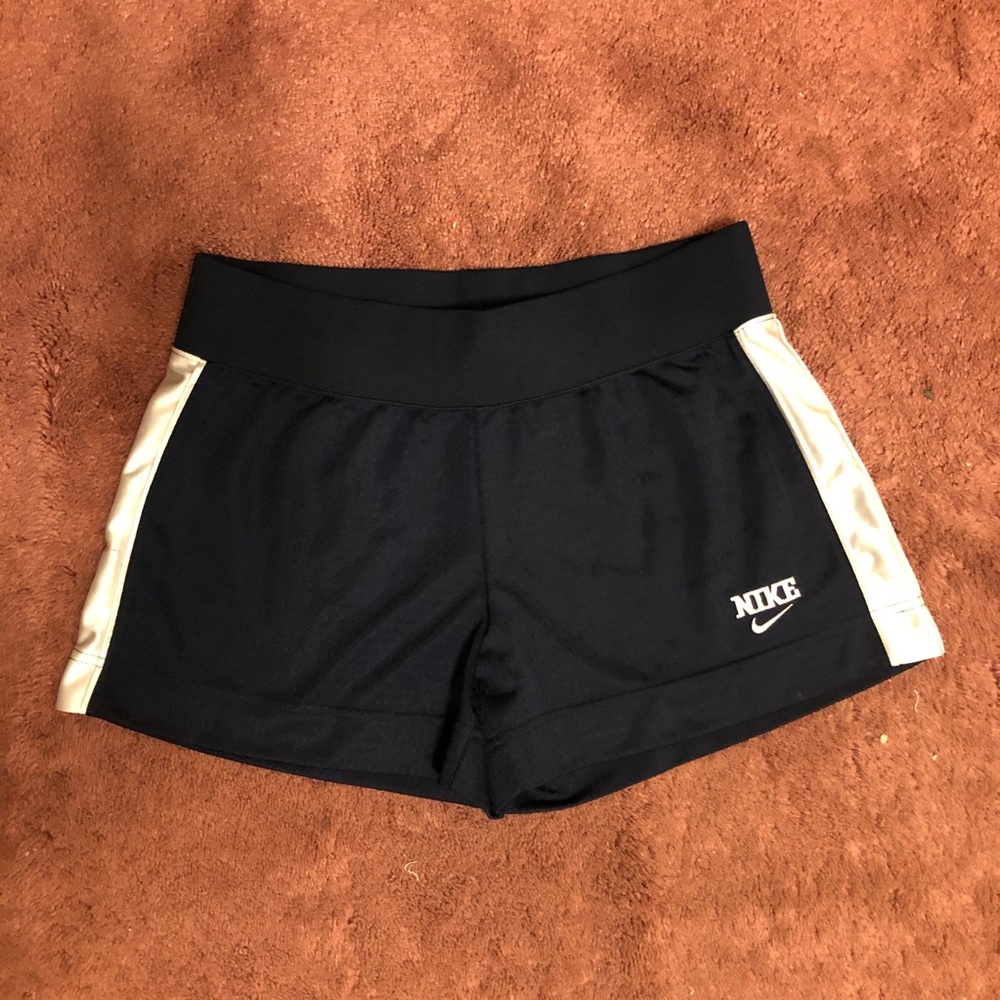 Nike navy and white shorts - size m